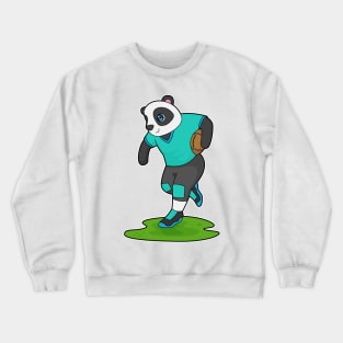 Panda Football player Football Crewneck Sweatshirt